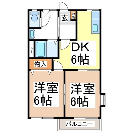 サンハイツ市川の物件間取画像